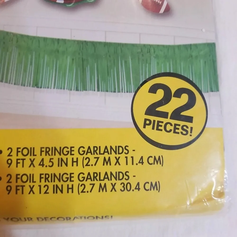 Giant Room Decorating Kit FOOTBALL - The Party Zone - 22 Pieces Mega Value Pack.